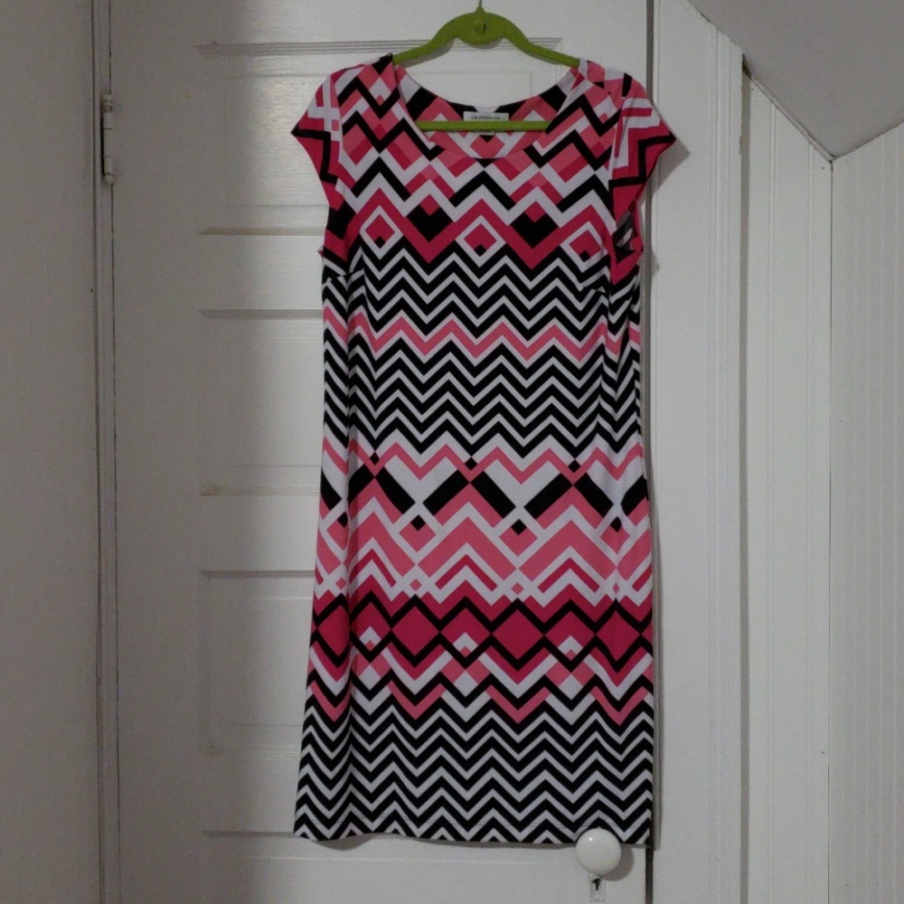 Liz Claiborne Pink Patterned Dress